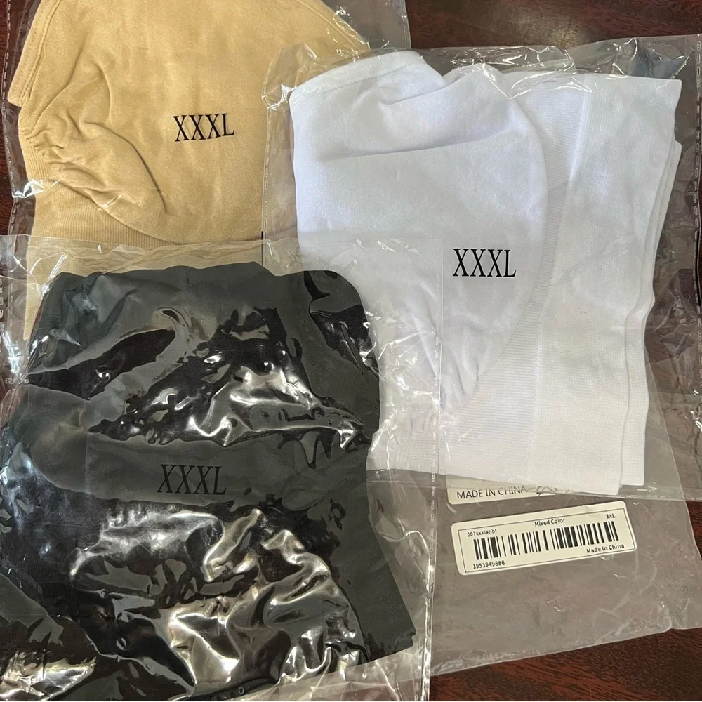 Bras 3XL:‎ Nude-White-Black (New in original packaging)